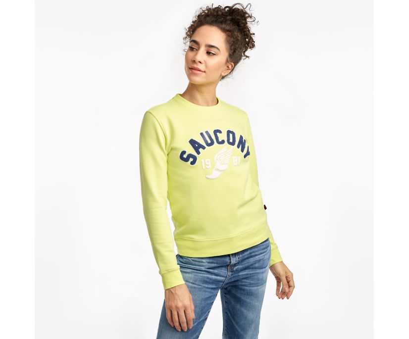 Női Saucony Rested Crewneck Ingek Világos Zöld | HU 169RVD